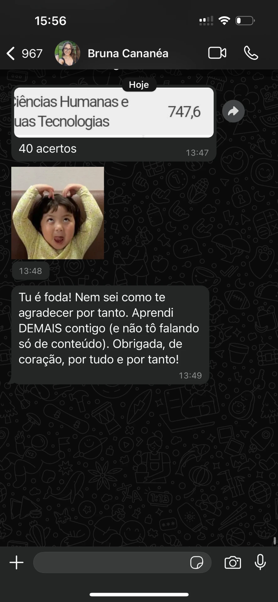 Depoimento de aluno sobre o Método DSR