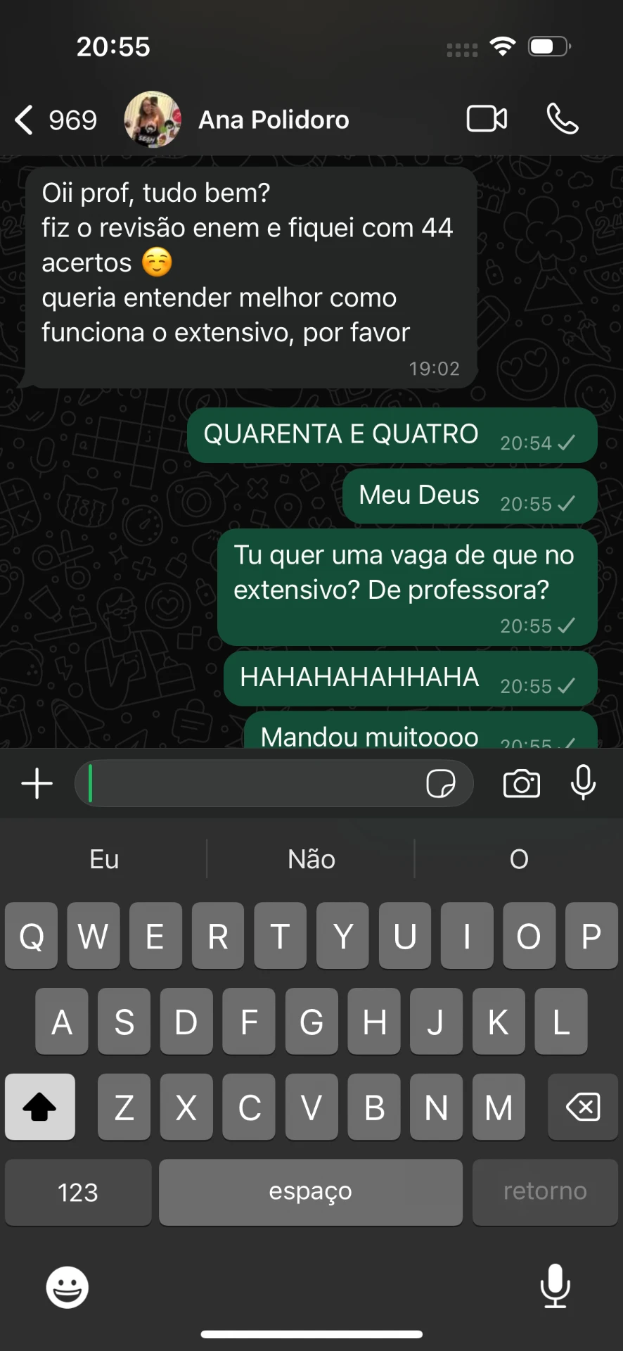 Depoimento de aluno sobre o Método DSR