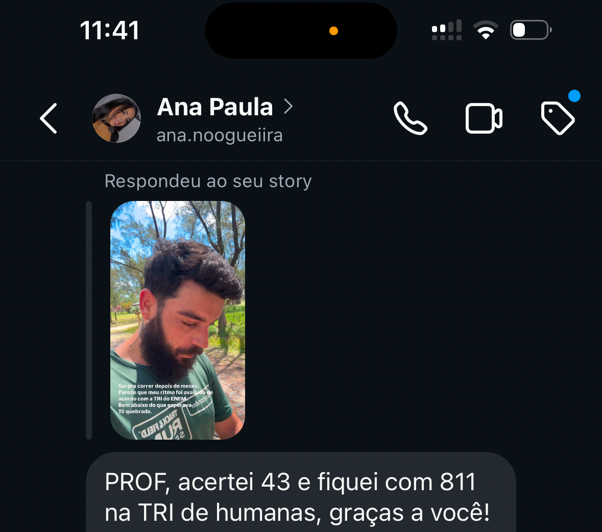 Depoimento de aluno sobre o Método DSR