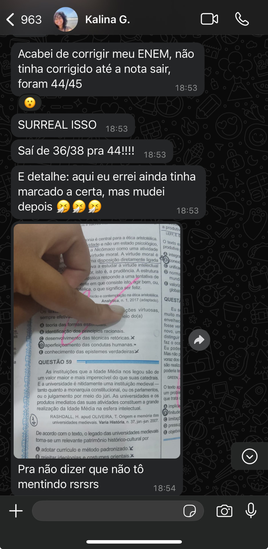 Depoimento de aluno sobre o Método DSR